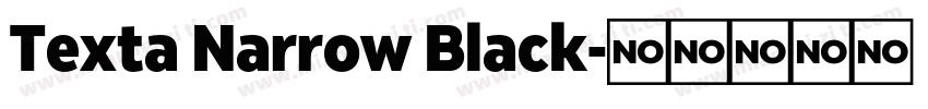 Texta Narrow Black字体转换